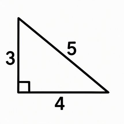 gpt-image-1: a 3-4-5 triangle