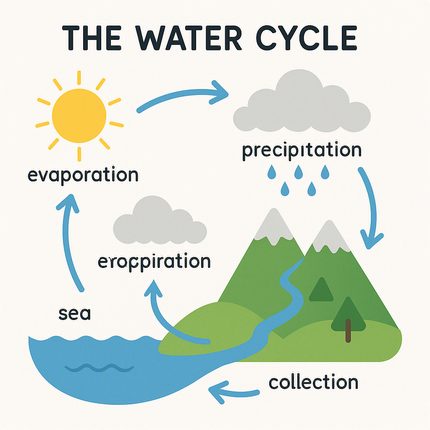 gpt-image-1: the water cycle