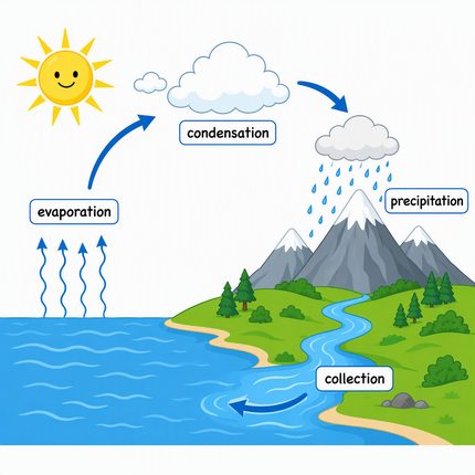 gpt-image-2: the water cycle